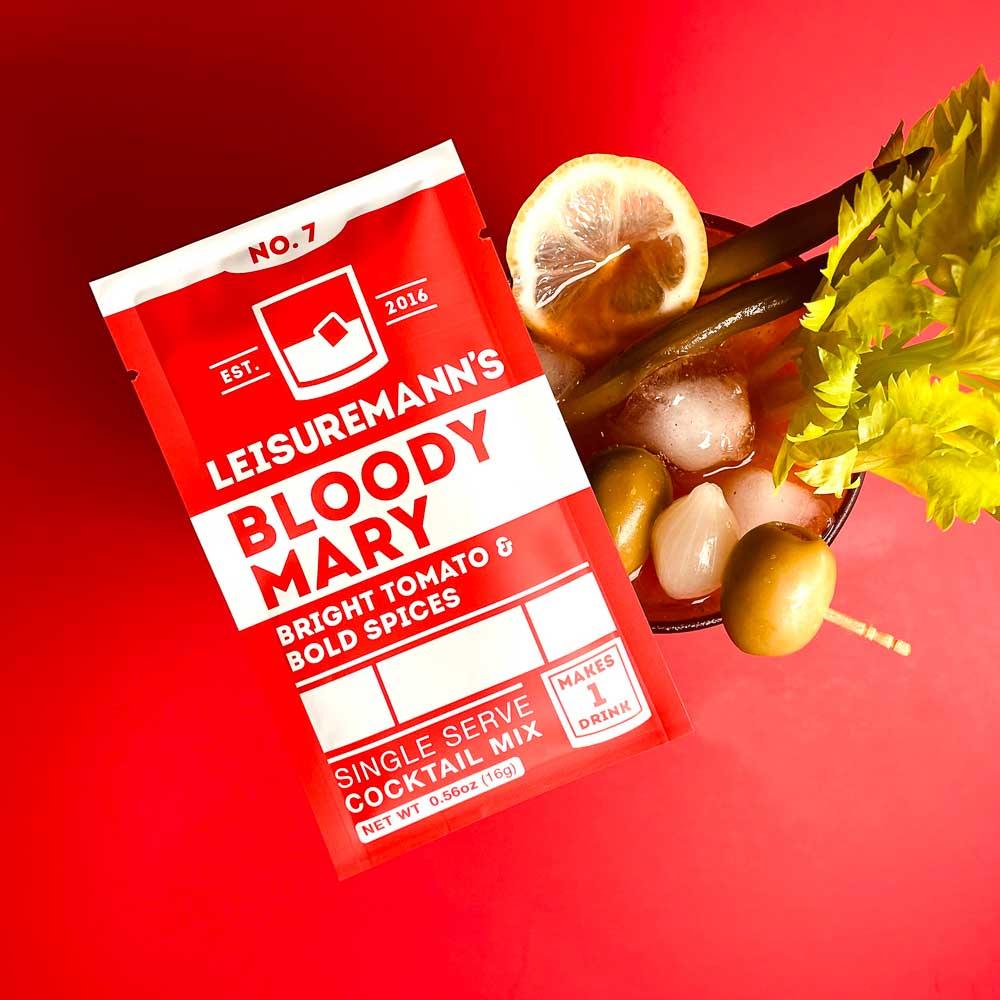 Bloody Mary Single-Serve Cocktail Mix (1 packet) by Leisuremann's Cocktail Mixes