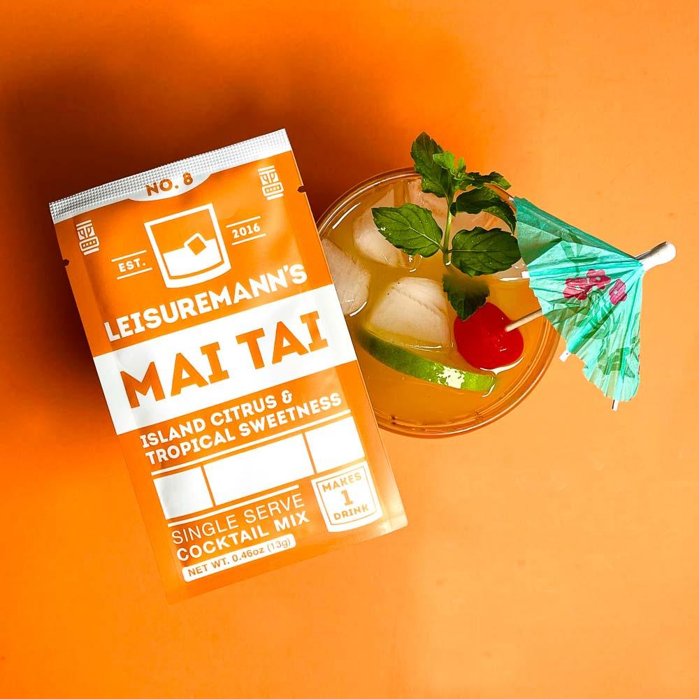 Mai Tai Single-Serve Cocktail Mix (1 packet) by Leisuremann's Cocktail Mixes