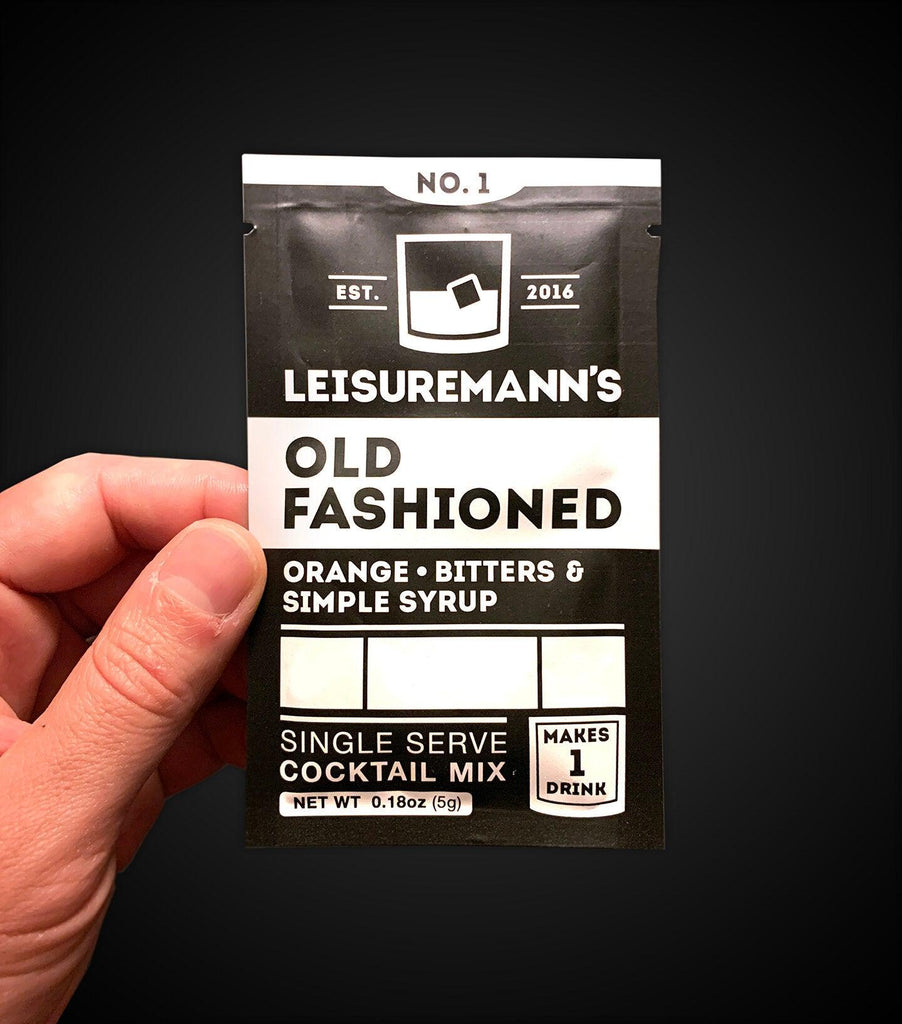 Old Fashioned Single-Serve Cocktail Mix (1 packet) by Leisuremann's Cocktail Mixes