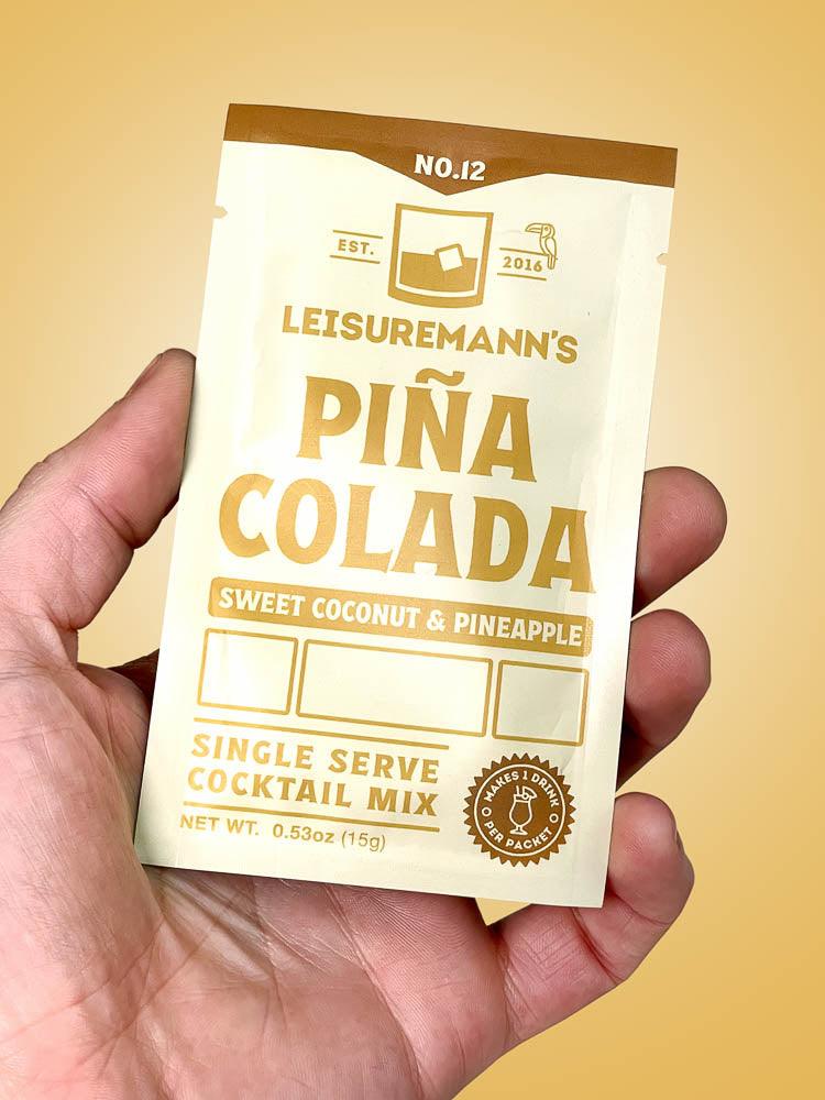 Piña Colada Single-Serve Cocktail Mix (1 packet) by Leisuremann's Cocktail Mixes