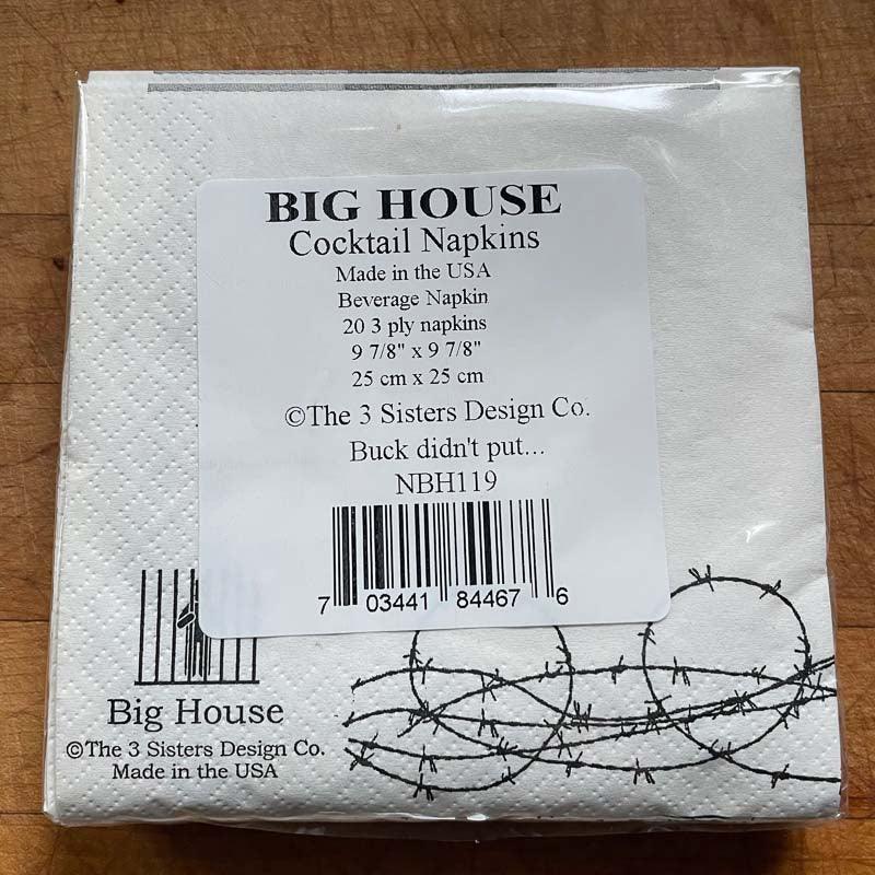 Big House Cocktail Napkins - Buck by 3 Sisters Design