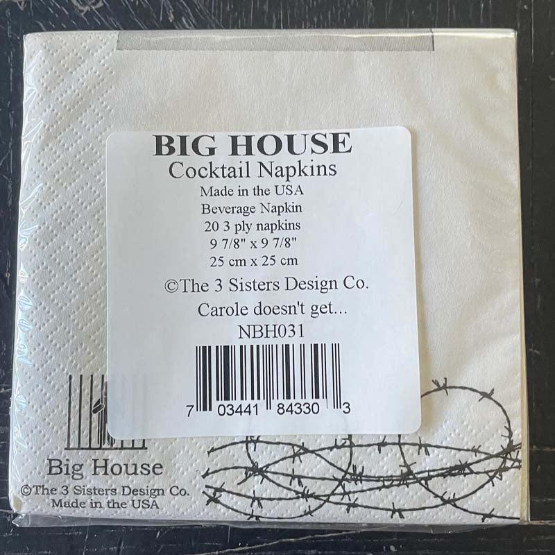 Big House Cocktail Napkins - Carole by 3 Sisters Design