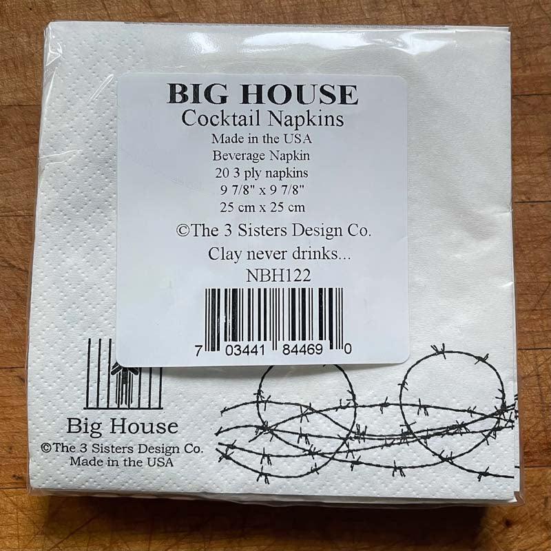 Big House Cocktail Napkins - Clay by 3 Sisters Design