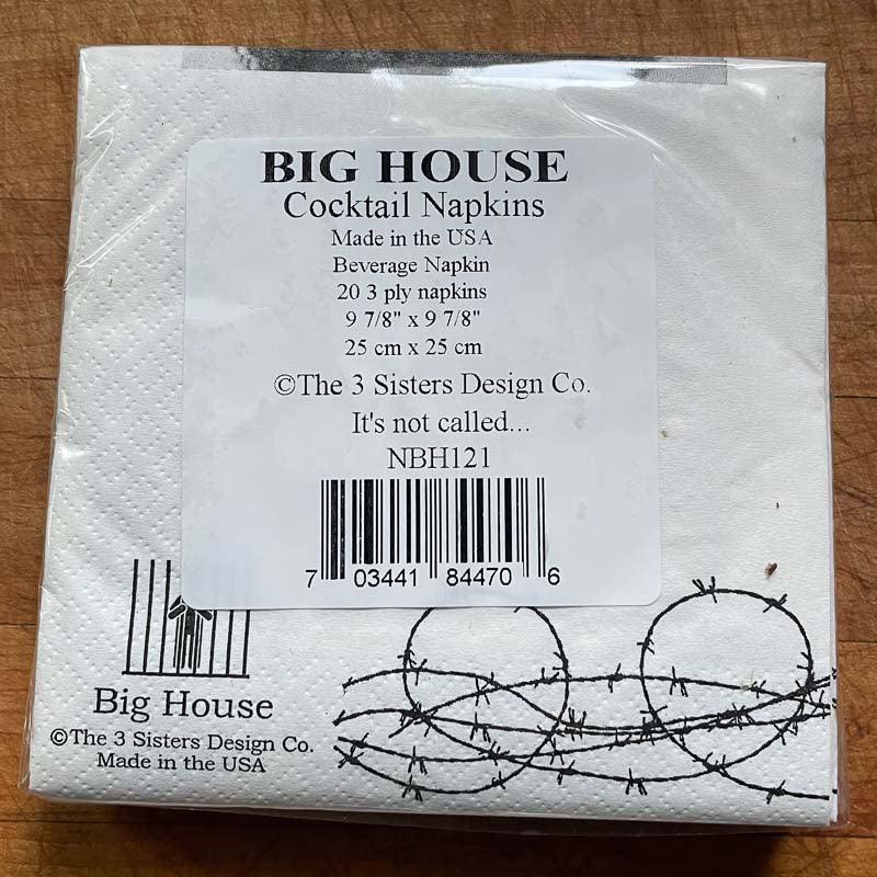 Big House Cocktail Napkins - Cursive by 3 Sisters Design