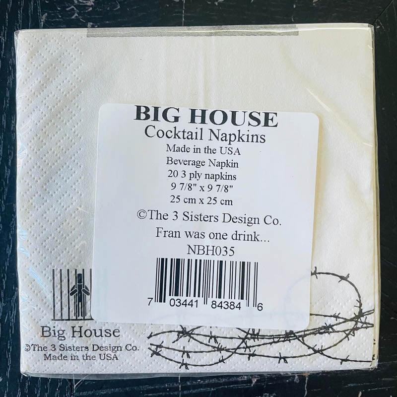 Big House Cocktail Napkins - Fran by 3 Sisters Design