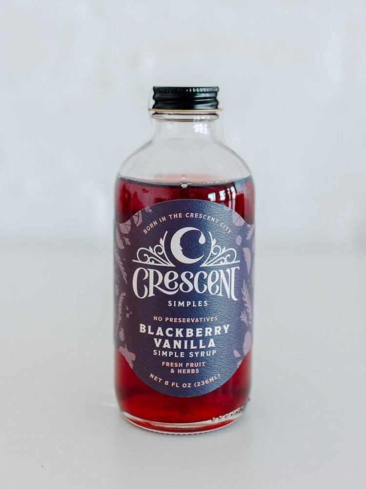 Blackberry Vanilla Simple Syrup (8oz) by Crescent Simples