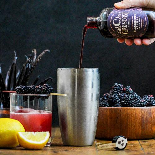 Blackberry Vanilla Simple Syrup (8oz) by Crescent Simples