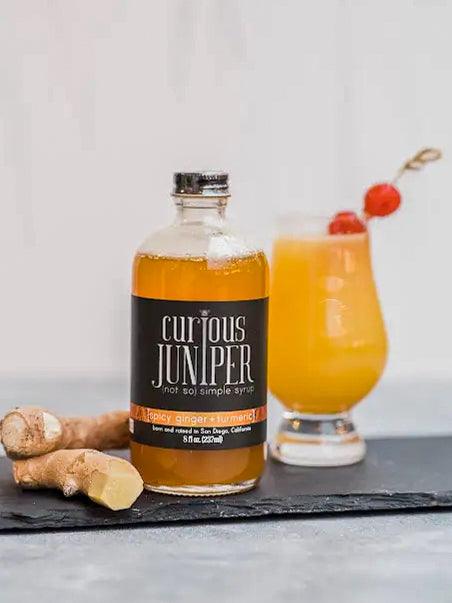 Spicy Ginger Turmeric {Not So} Simple Syrup (8oz) by Curious Juniper