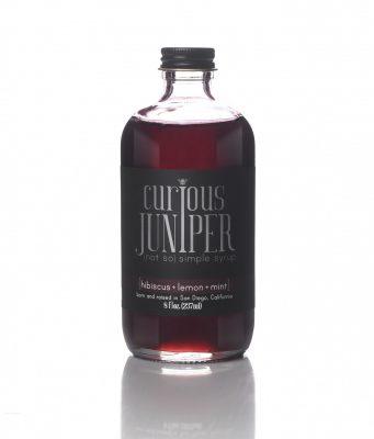 Hibiscus Lemon Mint {Not So} Simple Syrup (8oz) by Curious Juniper