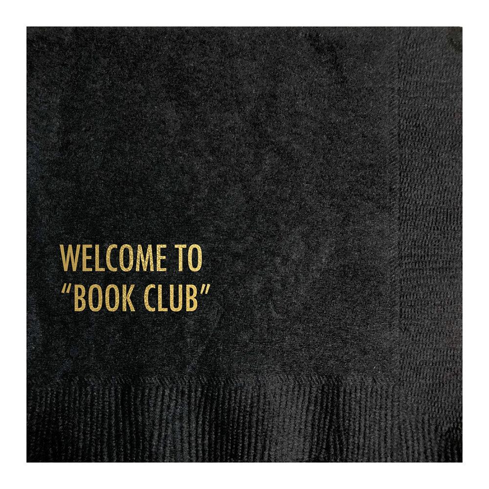 Welcome to 'Book Club' Cocktail Napkins (Pack of 20) by Pretty Alright Goods