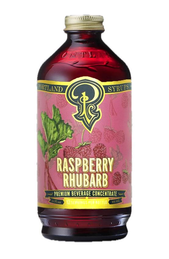 Raspberry Rhubarb Cocktail & Soda Syrup (12oz) by Portland Syrups