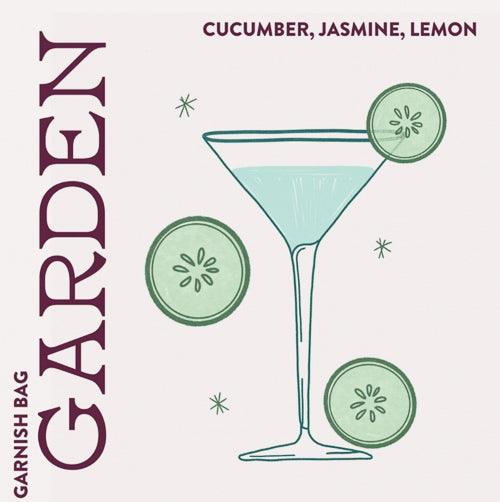 Garden Garnish Pack (Cucumber, Jasmine, Lemon) by Root Elixirs