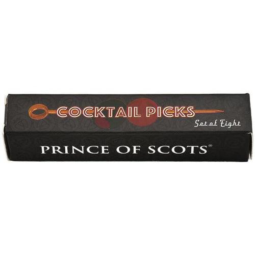Silver Professional Cocktail Picks (Set of 8) by Prince of Scots