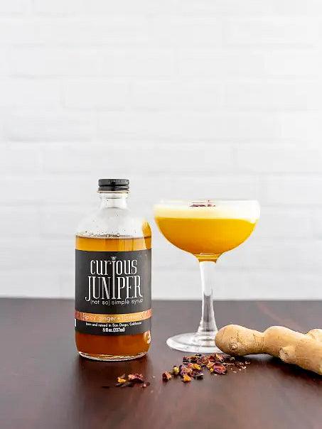 Spicy Ginger Turmeric {Not So} Simple Syrup (8oz) by Curious Juniper