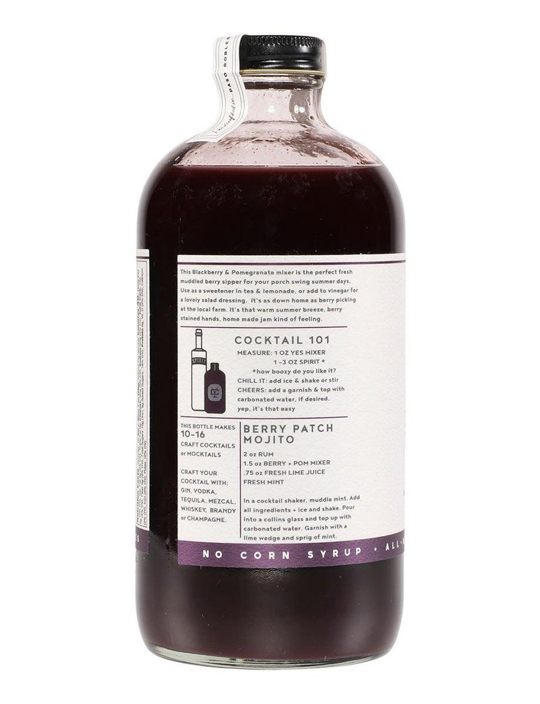 Blackberry & Pomegranate Cocktail Mixer (16oz) by Yes Cocktail Co.