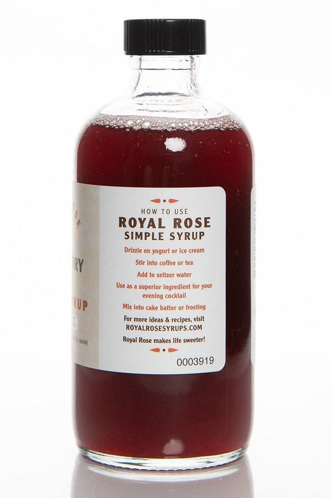 Cranberry Spice Organic Simple Syrup by Royal Rose Syrups