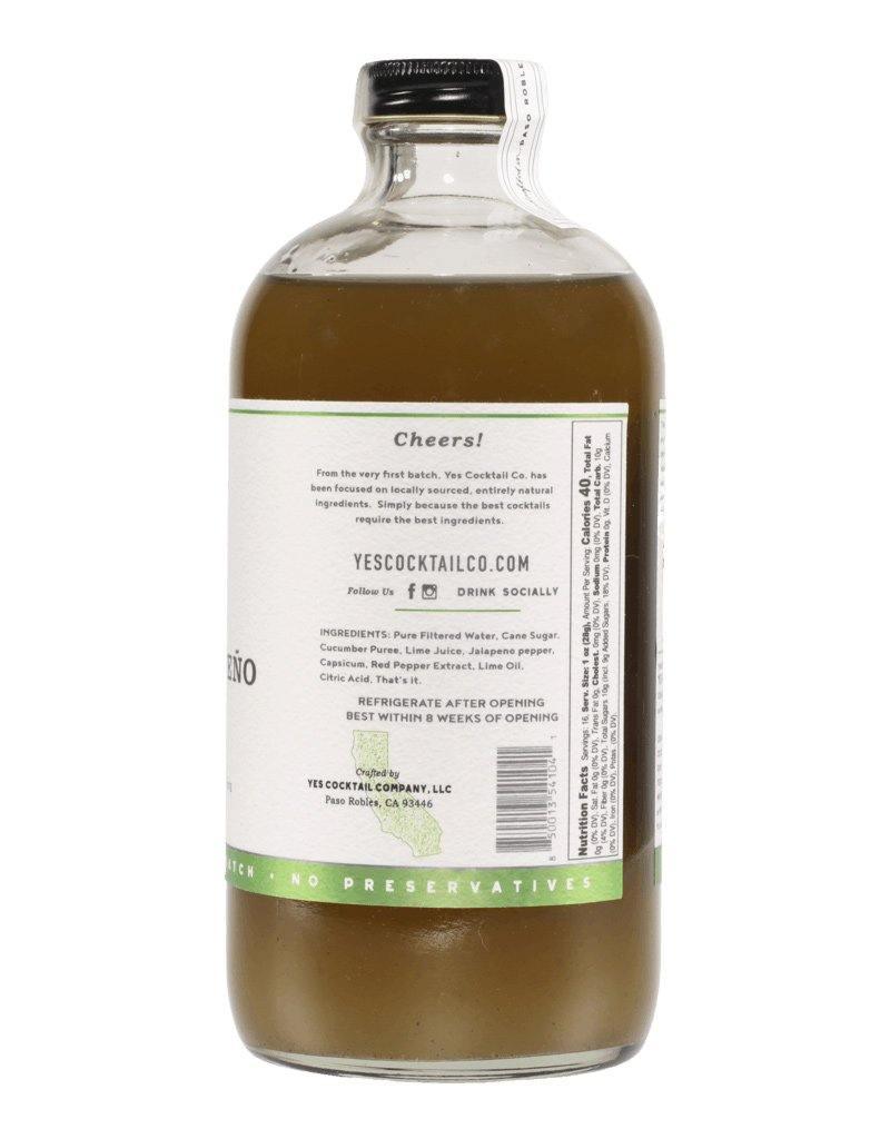 Cucumber Jalapeño Cocktail Mixer (16oz) by Yes Cocktail Co.