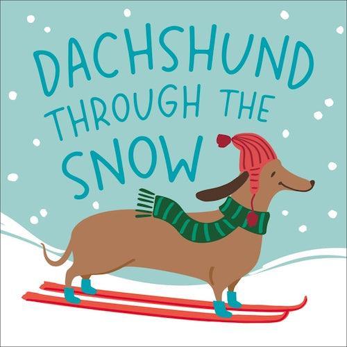 'Dachshund Through the Snow' Holiday Cocktail Napkins (Pack of 20) by Soiree Sisters