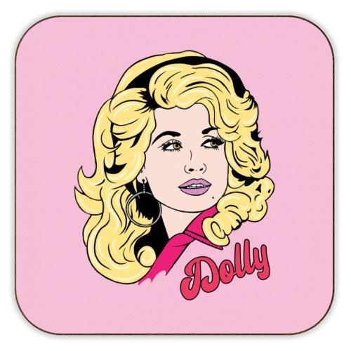 Dolly Parton Coaster by Art Wow