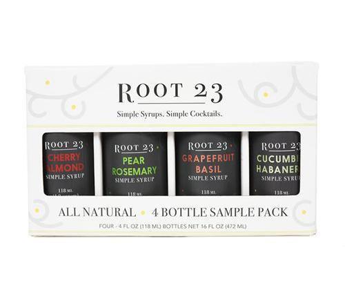 Essential Cocktail Syrup Sampler 4-Pack (4oz) by ROOT 23 Syrups