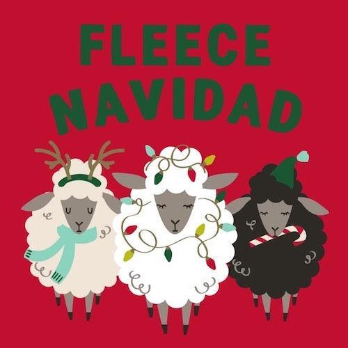 'Fleece Navidad' Holiday Cocktail Napkins (Pack of 20) by Soiree Sisters