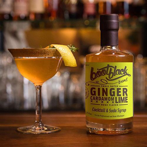Ginger Cardamom Lime Cocktail & Soda Syrup (8oz) by Bootblack Brand