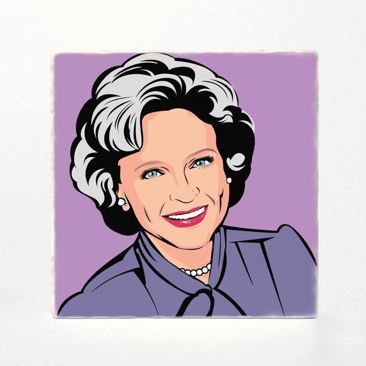 Golden Girls Illustrated Absorbent Tile Coasters (Set of 4) by Versatile Coasters