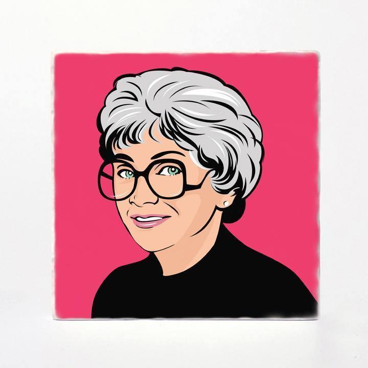 Golden Girls Illustrated Absorbent Tile Coasters (Set of 4) by Versatile Coasters