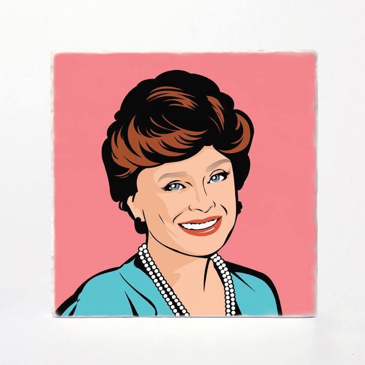 Golden Girls Illustrated Absorbent Tile Coasters (Set of 4) by Versatile Coasters