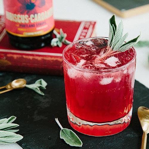 Hibiscus Cardamom Cocktail & Soda Syrup (12oz) by Portland Syrups