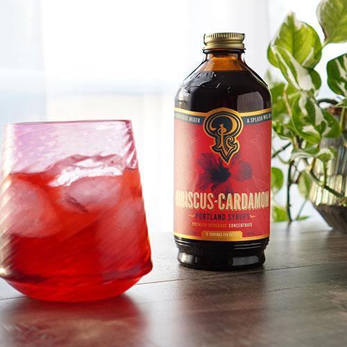 Hibiscus Cardamom Cocktail & Soda Syrup (12oz) by Portland Syrups