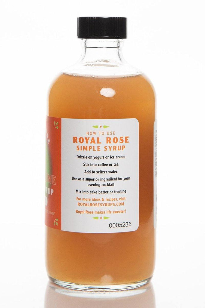 Hot Ginger-Lime Organic Simple Syrup (2oz) by Royal Rose Syrups