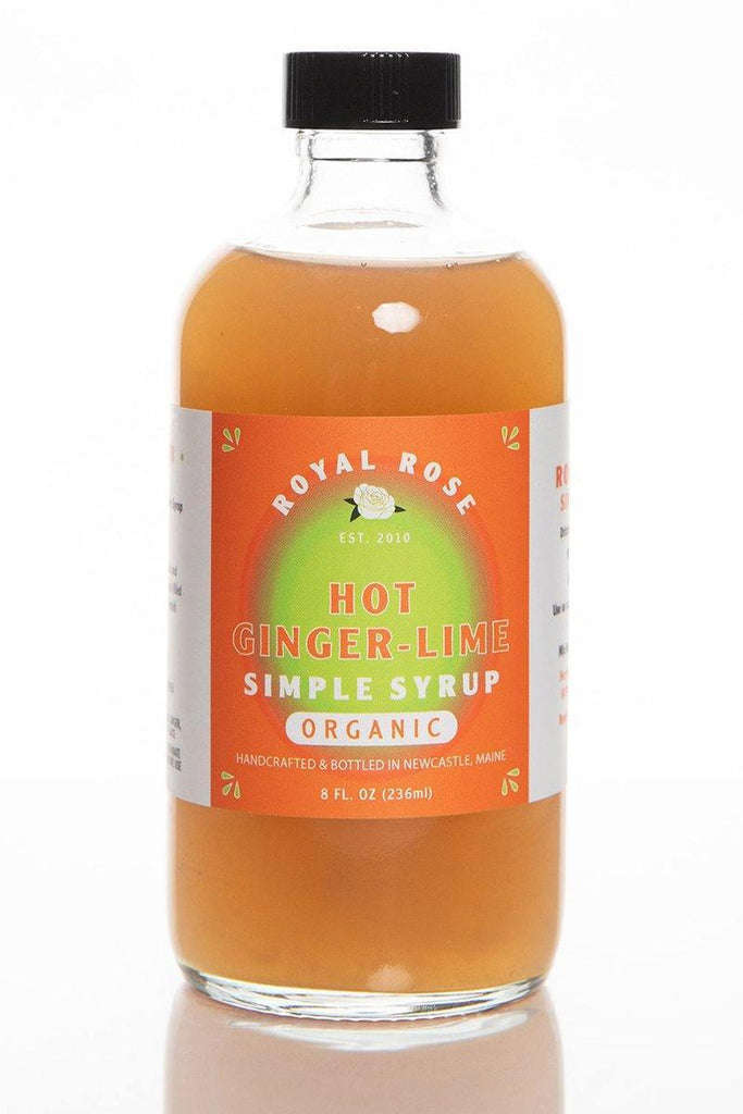 Hot Ginger-Lime Organic Simple Syrup (2oz) by Royal Rose Syrups