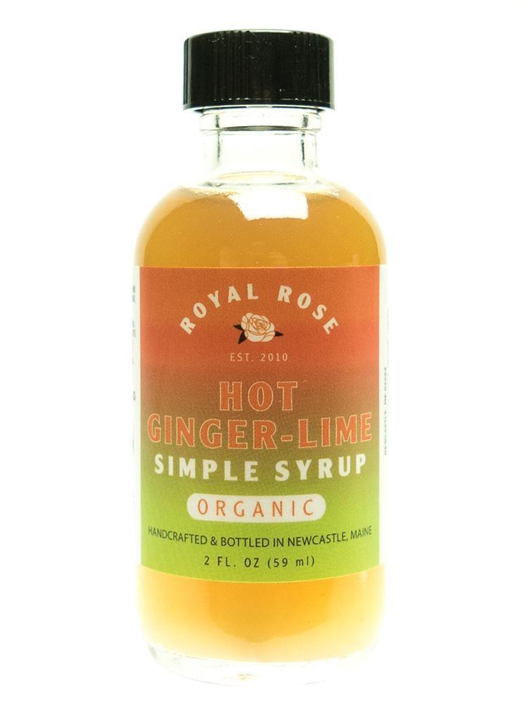 Hot Ginger-Lime Organic Simple Syrup (2oz) by Royal Rose Syrups