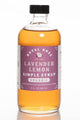 Lavender Lemon Organic Simple Syrup (8oz) by Royal Rose Syrups