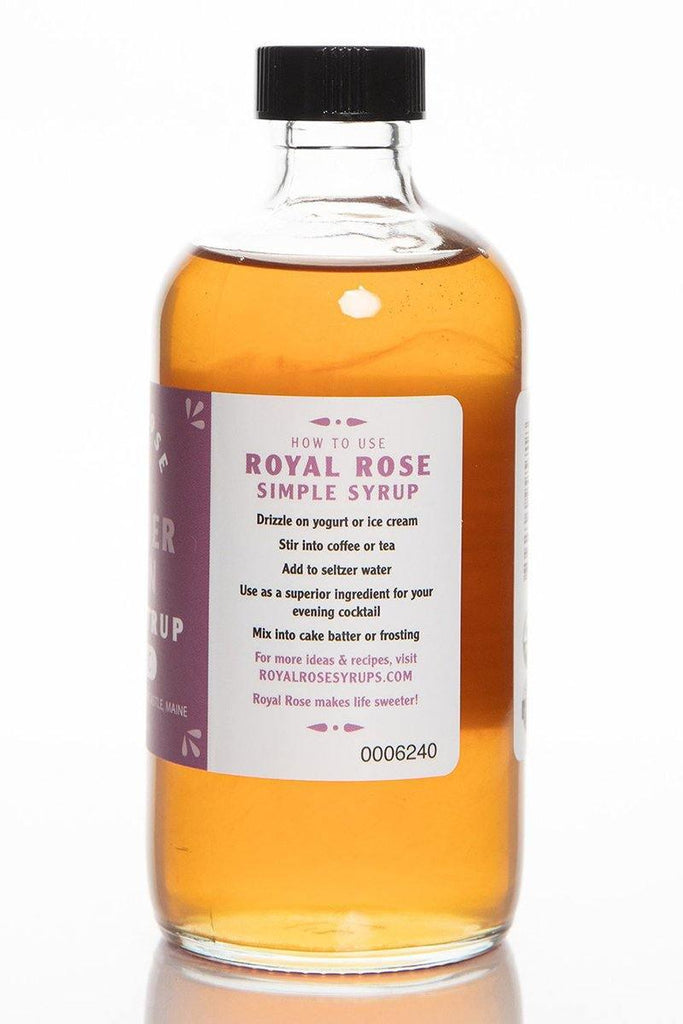 Lavender Lemon Organic Simple Syrup (8oz) by Royal Rose Syrups
