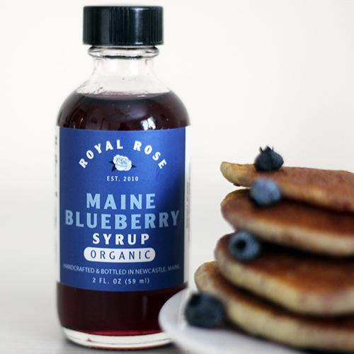 Maine Blueberry Organic Simple Syrup by Royal Rose Syrups