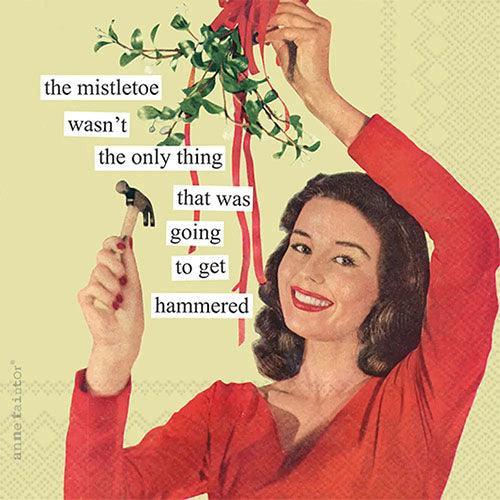 'Mistletoe' by Anne Taintor Holiday Cocktail Napkins (Pack of 20) by Boston International