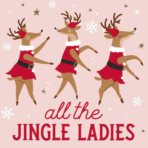 'All the Jingle Ladies' Holiday Cocktail Napkins (Pack of 20) by Soiree Sisters