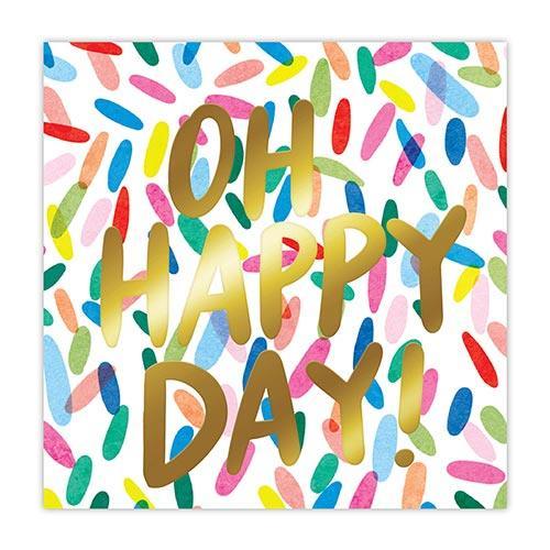 Oh, Happy Day! Cocktail Napkins (Pack of 20) by Slant Collections
