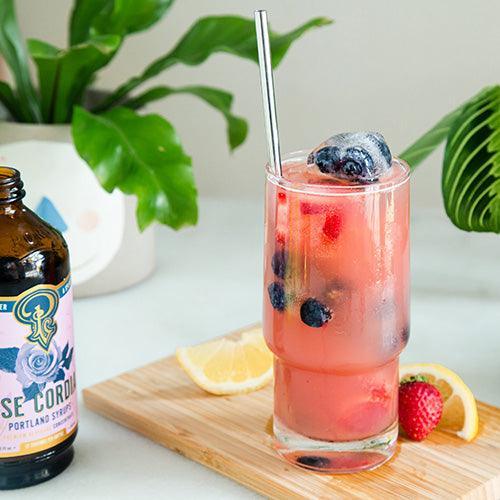 Rose Cordial Cocktail & Soda Syrup (12oz) by Portland Syrups