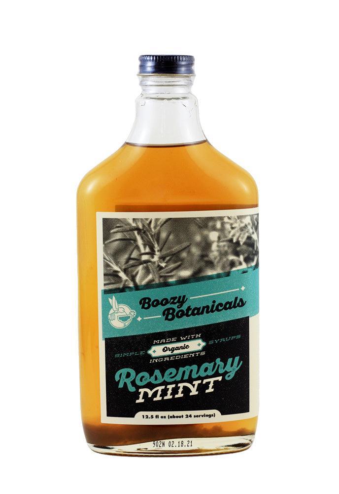 Rosemary Mint Simple Syrup (12.5oz) by Boozy Botanicals