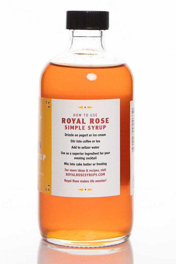 Saffron Organic Simple Syrup (2oz) by Royal Rose Syrups