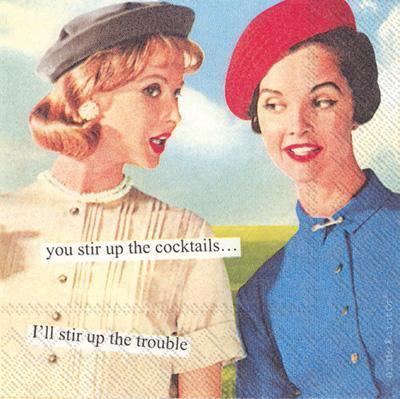 'Stir Up the Trouble' Cocktail Napkins (Pack of 20) by Boston International
