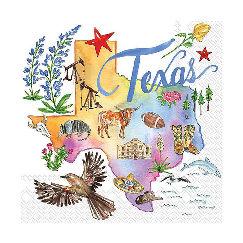 Texas Love Cocktail Napkins (Pack of 20) by Boston International