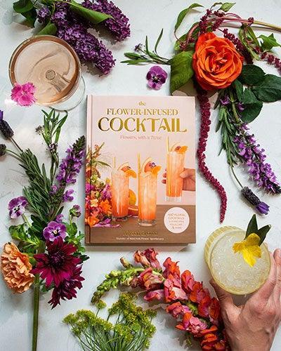 The Flower-Infused Cocktail Hardcover Book (Signed Copy) by Alyson Brown