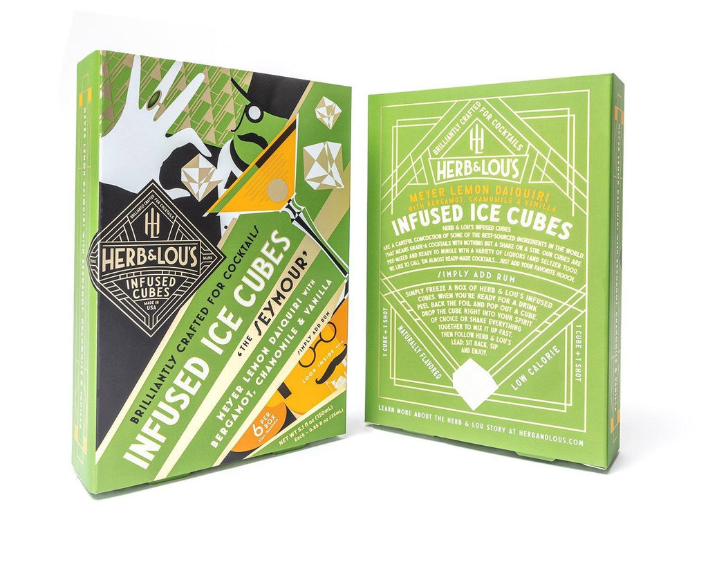 'The Seymour' Infused Cocktail Cubes (6-Pack) by Herb and Lou's Infused Cubes