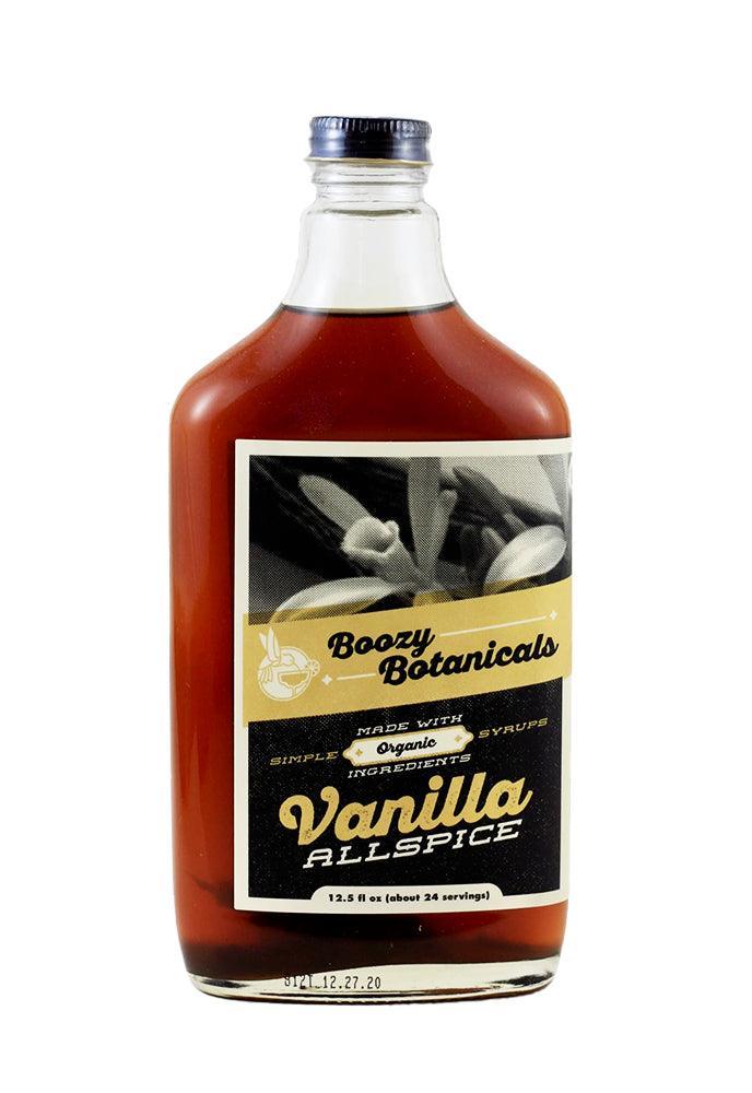 Vanilla Allspice Simple Syrup (12.5oz) by Boozy Botanicals