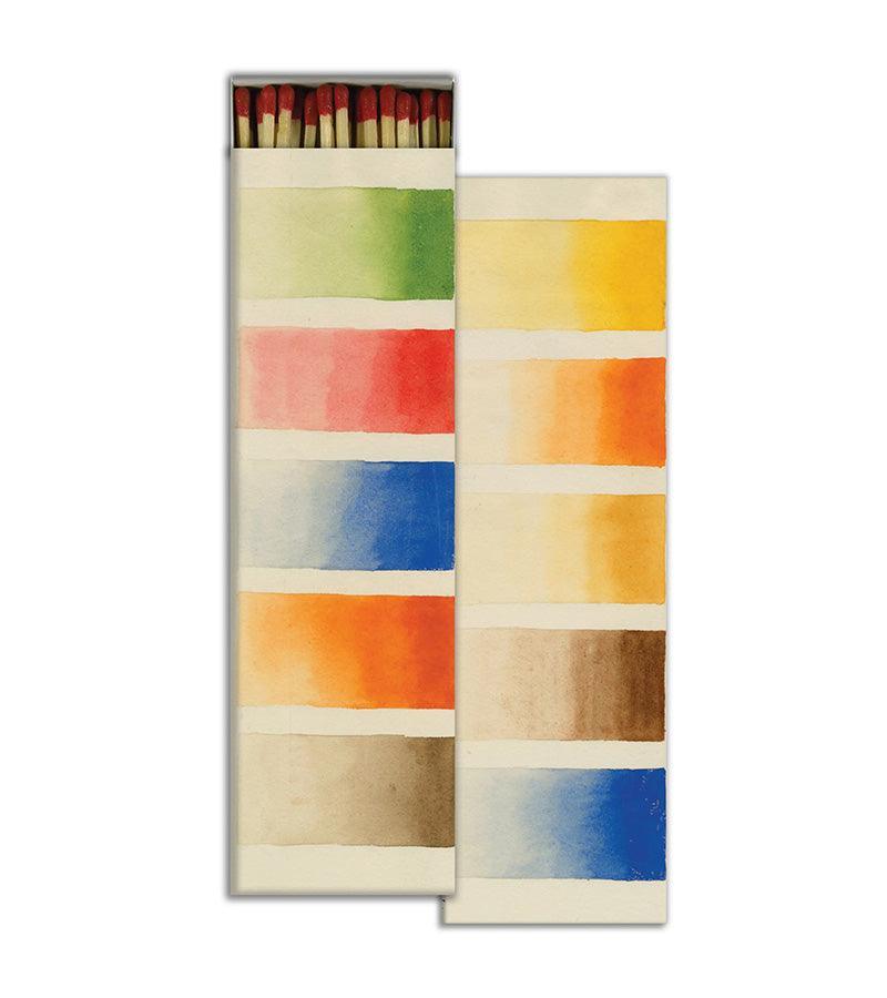 Water Colors Long Boxed Candle Matches by HomArt