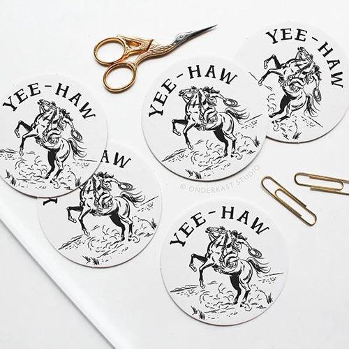 Cowgirl Letterpress Coasters (Pack of 10) by Onderkast Studio